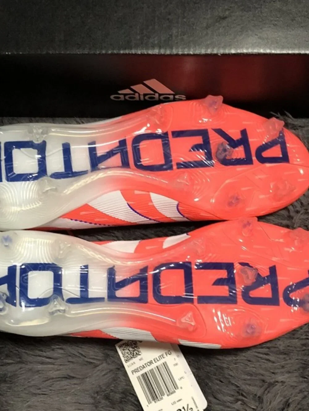 Adidas Predator Elite FG Soccer Cleats Coral Blaze Pack JI1083 Men's Sz 7.5 NWT - Picture 5 of 5